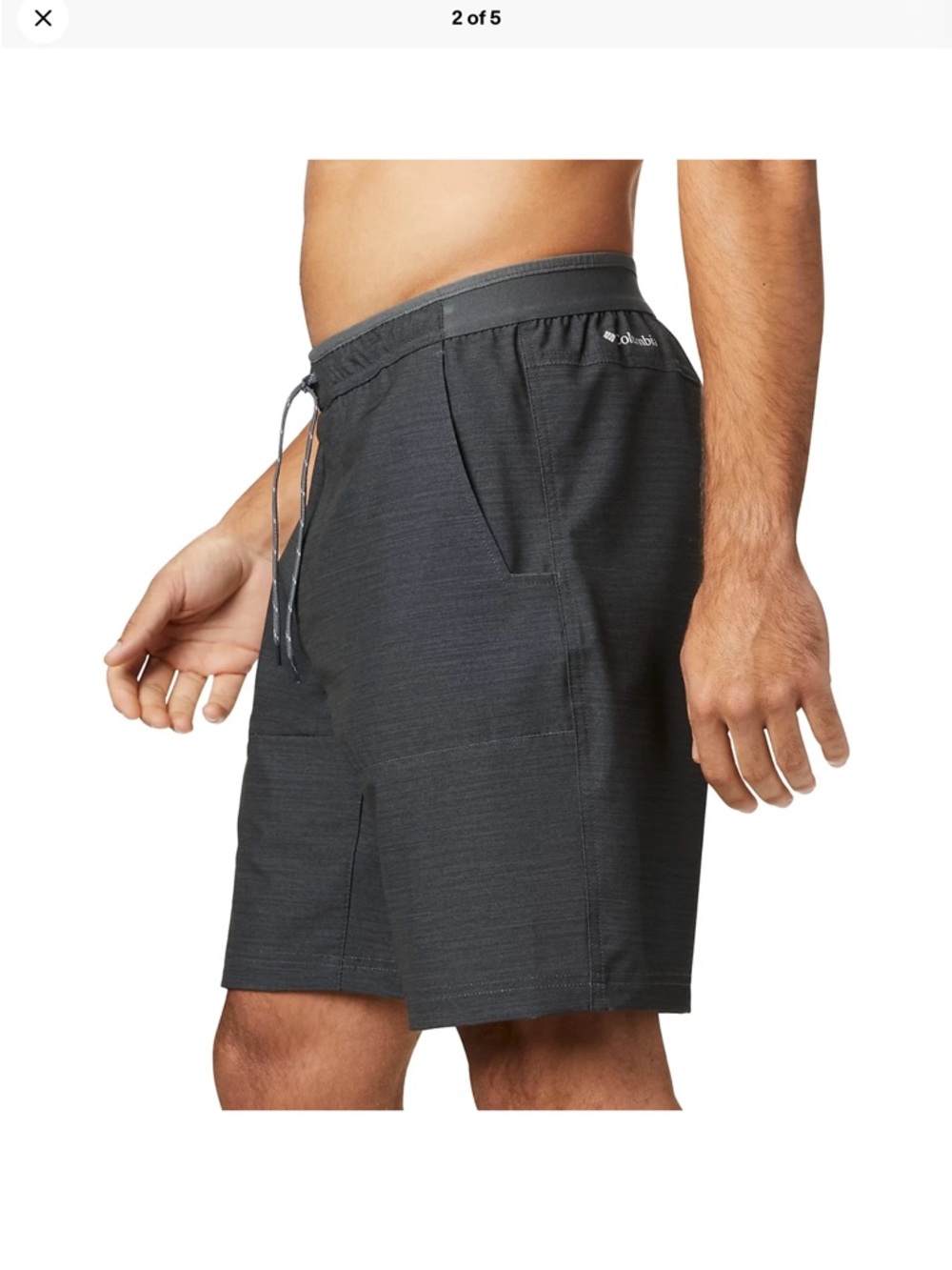 Columbia Men's 9" Twisted Creek Hiking Short in Shark Heather - SZ 3X Outdoors - Picture 2 of 14
